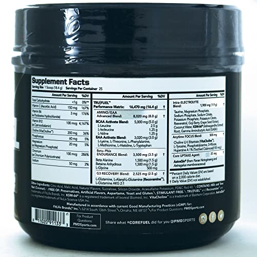 PMD Sports Core Fuel Endurance, Performance & Recovery - BCAAs, EAAs, Beta Alanine PMD uk supplements