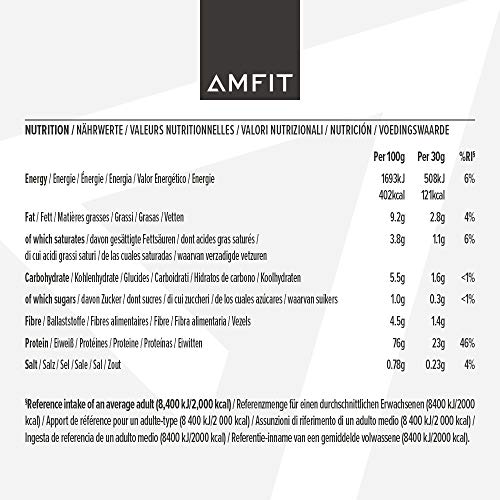 Amazon Brand - Amfit Nutrition Whey Protein Powder, White Chocolate Flavour, 33 Servings, 1 kg Amfit Nutrition uk supplements