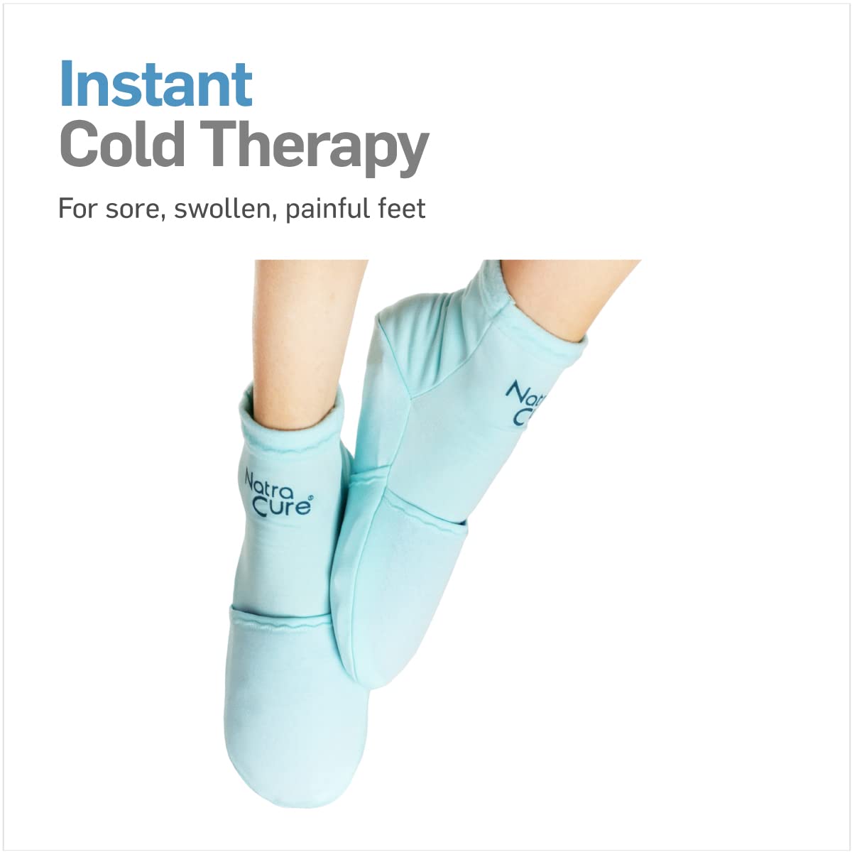 NatraCure Cold Therapy Socks - Reusable Gel Ice Frozen Slippers for Feet NatraCure uk supplements