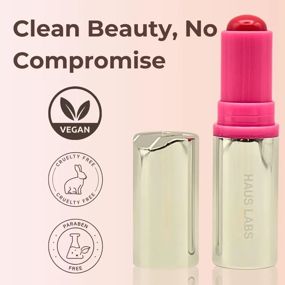 Haus Labs Color Fuse Longwear Hydrating Glassy Lip + Cheek Blush Balm Stick - Glassy Pitaya Haus Laboratories uk supplements
