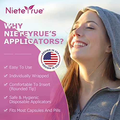 Nieteyrue 20-Packs Suppository Applicators for Women, Disposable, Individually Wrapped Nieteyrue uk supplements