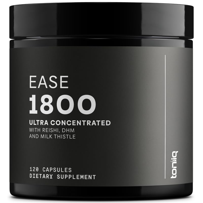 Toniiq Ease with DHM - Full Liver Support for a Night Out - 120 Capsules - 50x Super Concentrated Extract Toniiq uk supplements