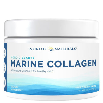 Nordic Naturals Nordic Beauty Marine Collagen Powder, Strawberry - 5.29 Ounces - Collagen Powder Supplement for Healthy Skin, Joints, and Bones, Vitamin C for Antioxidant Support - 30 Servings Nordic Naturals uk supplements
