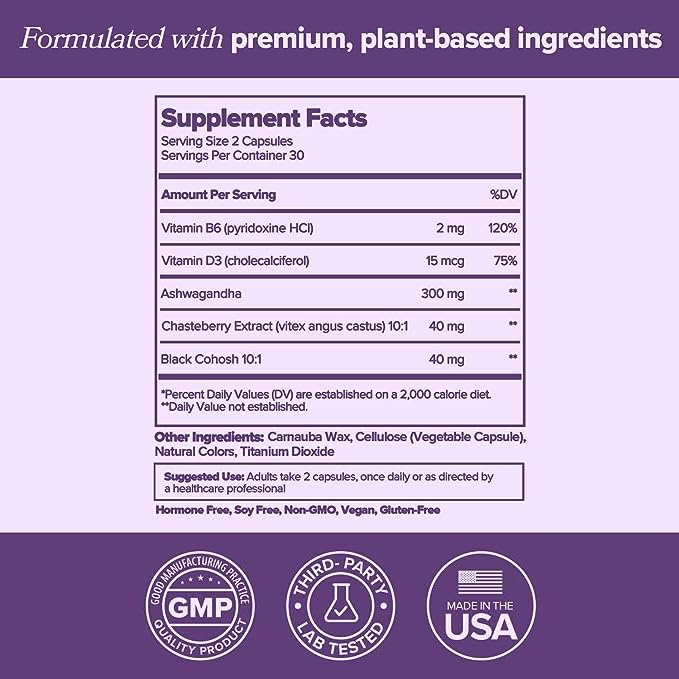 MENO Vitamins for Menopause, 30 Servings (Pack of 3) - Hormone-Free Menopause O Positiv uk supplements
