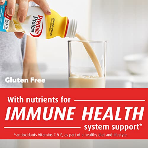 Premier Protein Shake, Bananas & Cream, 30g Protein, 1g Sugar, 24 Vitamins & Minerals Premier Protein uk supplements