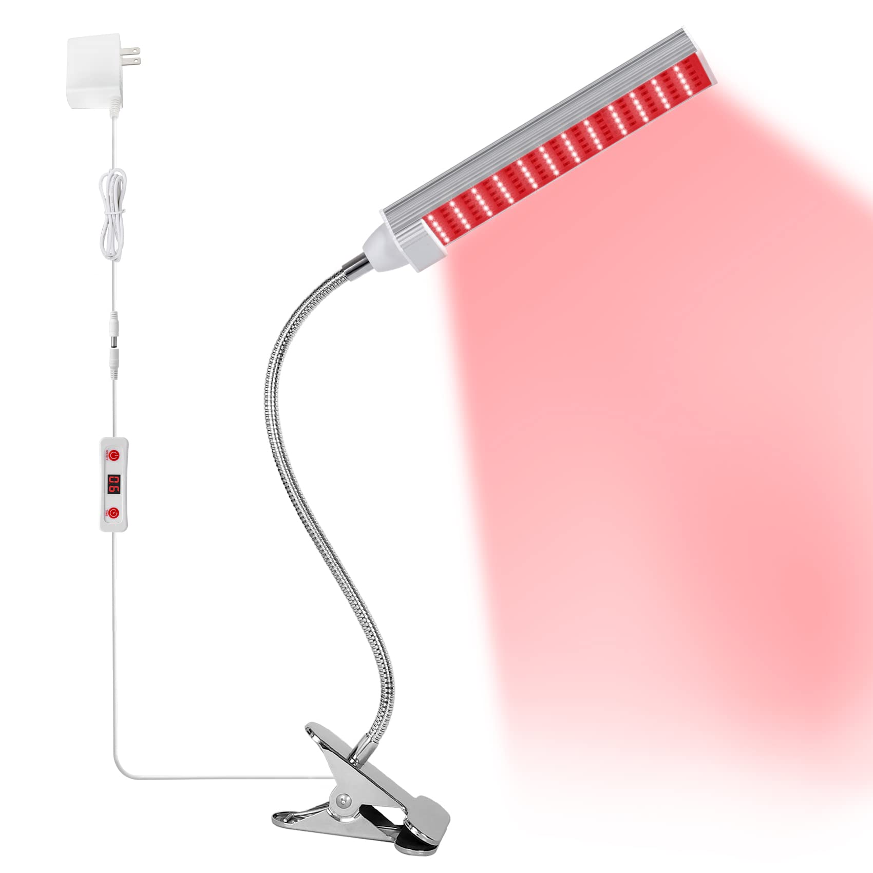 MAINENG Infrared & Red Light Therapy Lamp with Timer, 660nm & 850nm LED - M7685 MAINENG uk supplements