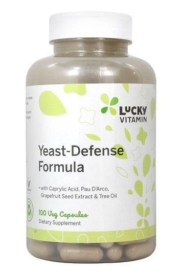 Lucky Vitamin - Yeast-Defense Formula - 180 Veg Capsules Lucky Vitamin uk supplements