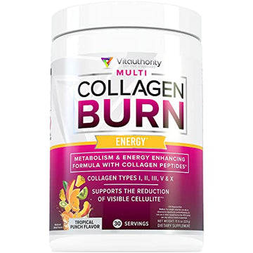 Multi Collagen Burn: Multi-Type Hydrolyzed Protein Peptides with Hyaluronic Acid, Vitamin Vitauthority uk supplements