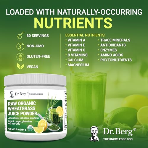 Dr. Berg USDA Certified Organic Green Powder Superfood (60 Servings) - Made with Raw Dr. Berg Nutritionals uk supplements