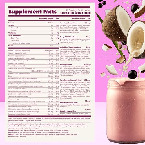 Ka’Chava All-In-One Nutrition Shake Blend, Coconut Acai, 85+ Superfoods, Nutrients Ka'Chava uk supplements
