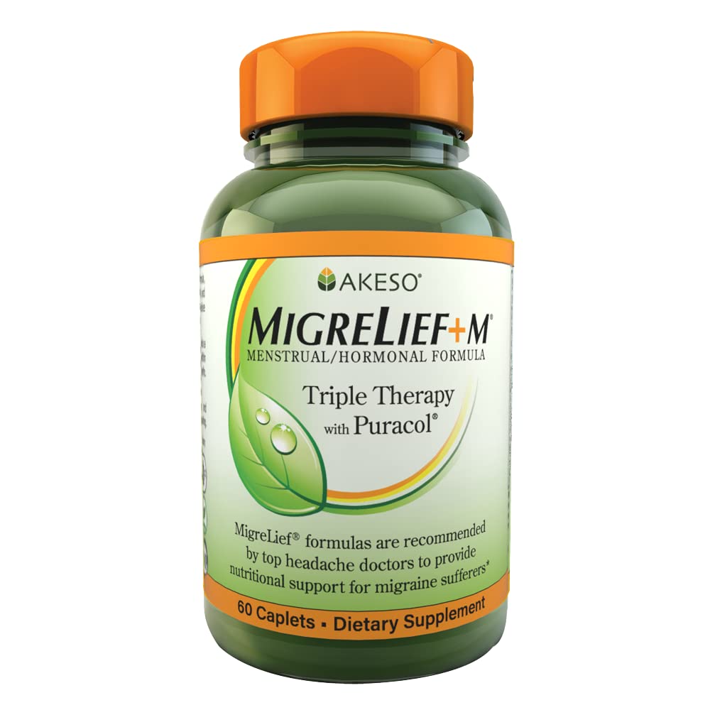 MigreLief+M – Advanced Nutritional Support Supplement for Women’s Neurological Health and Head Comfort – 60 Caplets (1-Month Supply) MigreLief uk supplements