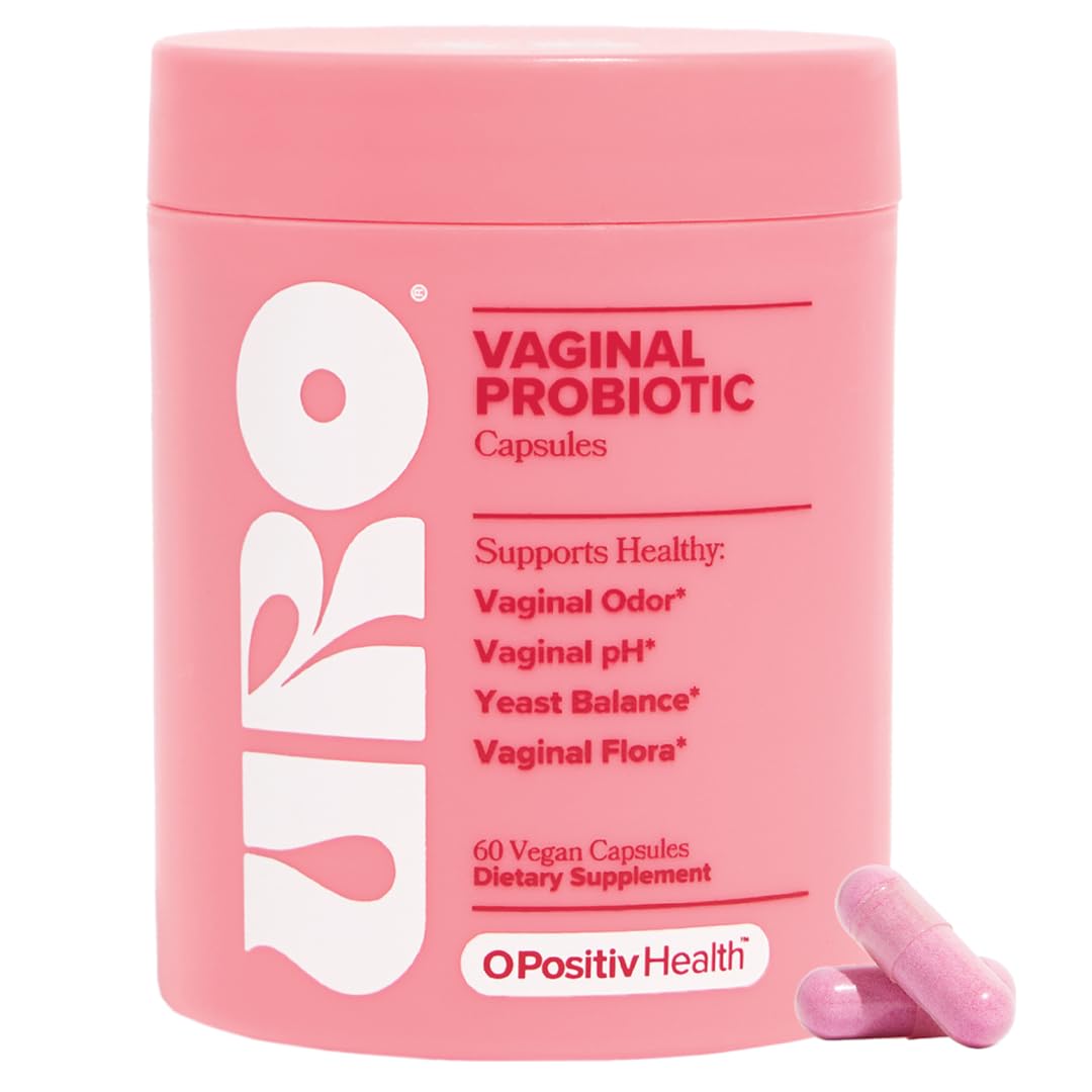 O Positiv URO Vaginal Probiotics for Women pH Balance with Prebiotics & Lactobacillus – Vaginal Health Supplement – Promote Healthy Vaginal Odor & Flora, 60 Count (Pack of 1), 1 Month Supply O Positiv uk supplements