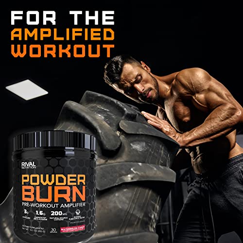 Rivalus Powder Burn - Watermelon Candy, 0.8 Pound - Intense Pre-Workout Energy Rivalus uk supplements
