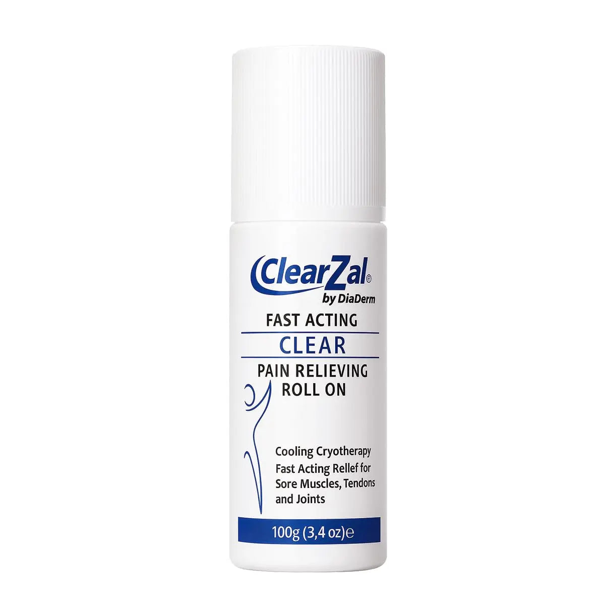 ClearZal Fast Acting Clear Pain Relieving Roll On Cooling Relief of Joint Pain, Muscle Pain, Muscle Soreness, and Swelling from Bruises or Injury - Non-Greasy - Homeopathy, 3.4oz Made in USA Clearzal uk supplements