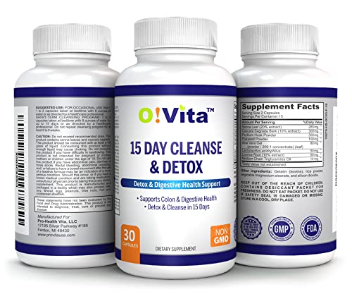 O!VITA 15-Day Cleanse and Detox Supports Digestive and Colon Health, Special Formula O!VITA uk supplements
