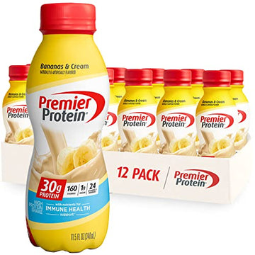 Premier Protein Shake, Bananas & Cream, 30g Protein, 1g Sugar, 24 Vitamins & Minerals Premier Protein uk supplements