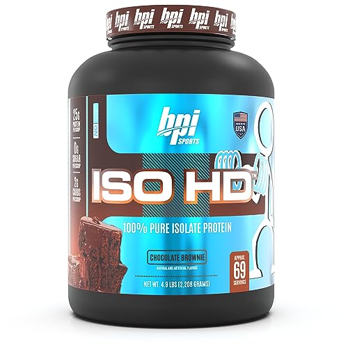 BPI Sports ISO HD Isolate Protein Chocolate Brownie - 69 Servings, 5.4 pounds BPI Sports uk supplements
