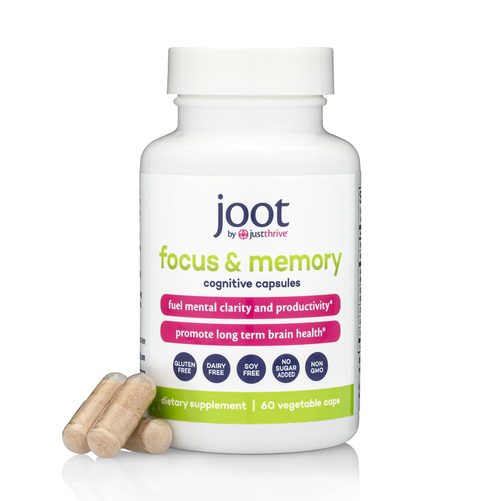 Just Thrive Focus & Memory Capsules – Nootropic Brain Supplement for Clarity, Concentration, Memory Support, & Energy – Citicoline, Lion’s Mane, Vitamins B12 & D3 Just Thrive uk supplements