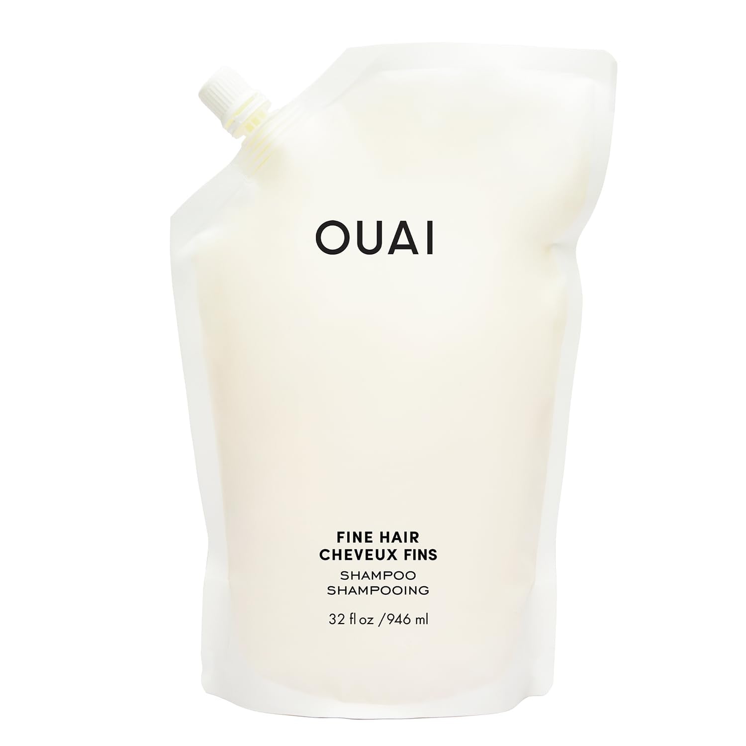 OUAI Fine Hair Shampoo Refill - Volumizing Shampoo for Fine Strands - Made with Biotin, Keratin & Chia Seed Oil - Strengthens, Nourishes & Thickens - Color-Safe & Sulfate Free Hair Care (32 Fl oz) OUAI uk supplements