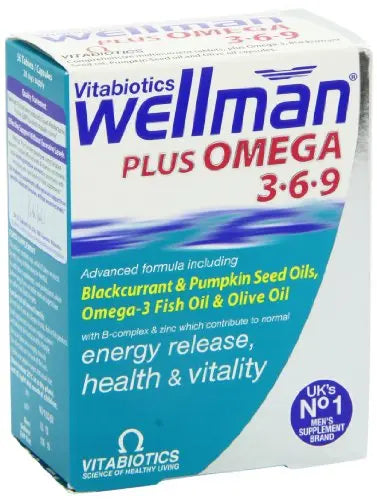 Vitabiotics Ltd Vitabiotics Wellman Plus, 56 Tablets/Capsules Wellman uk supplements
