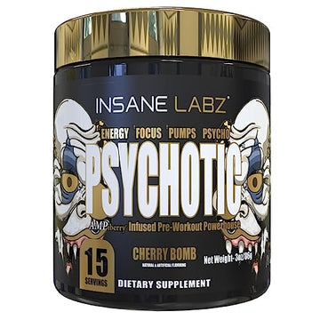 Insane Labz Psychotic Gold, High Stimulant Pre Workout Powder, Extreme Lasting Energy Insane Labz uk supplements