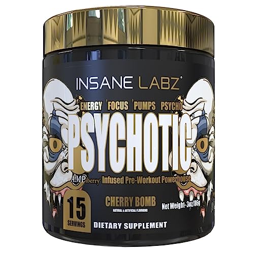 Insane Labz Psychotic Gold, High Stimulant Pre Workout Powder, Extreme Lasting Energy Insane Labz uk supplements