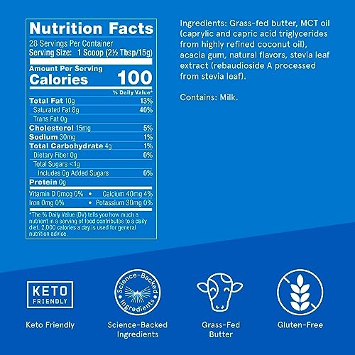 Bulletproof French Vanilla Creamer, 14.8 Ounces, Keto Coffee Creamer with MCT Oil Bulletproof uk supplements