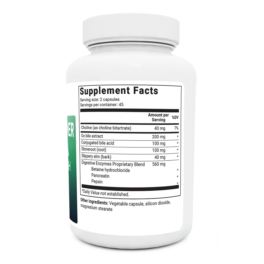 Dr. Berg Gallbladder Formula Extra Strength - Made w/Purified Bile Salts & Ox Bile Digestive Dr. Berg Nutritionals uk supplements