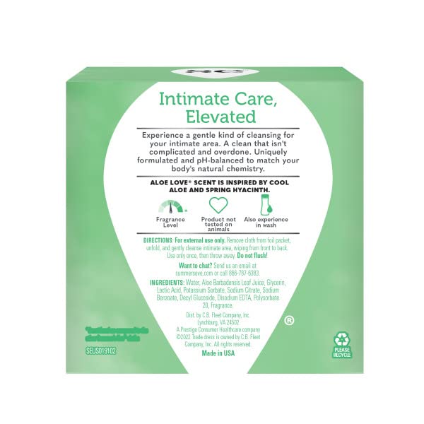 Summers Eve Cleansing Cloths 16 Count Aloe Love (6 Pack) Summer's Eve uk supplements