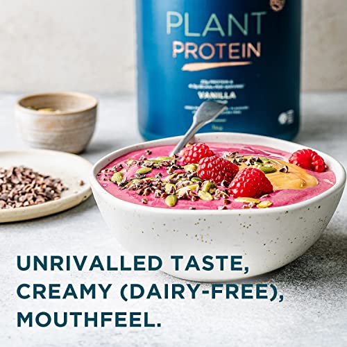 Kinetica Vanilla Flavour Plant Protein 1kg | Blend of Pea and Rice Protein | Vegan Kinetica uk supplements
