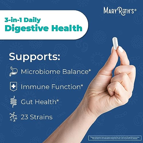 Mary Ruth's 3 in 1 Digestive Health Probiotic, 30 CT MaryRuth Organics uk supplements