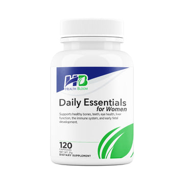 Daily Essentials for Women| 120 Capsules | Health Bloom | Vitamins and Minerals Capsules | Health Bloom Inc. uk supplements