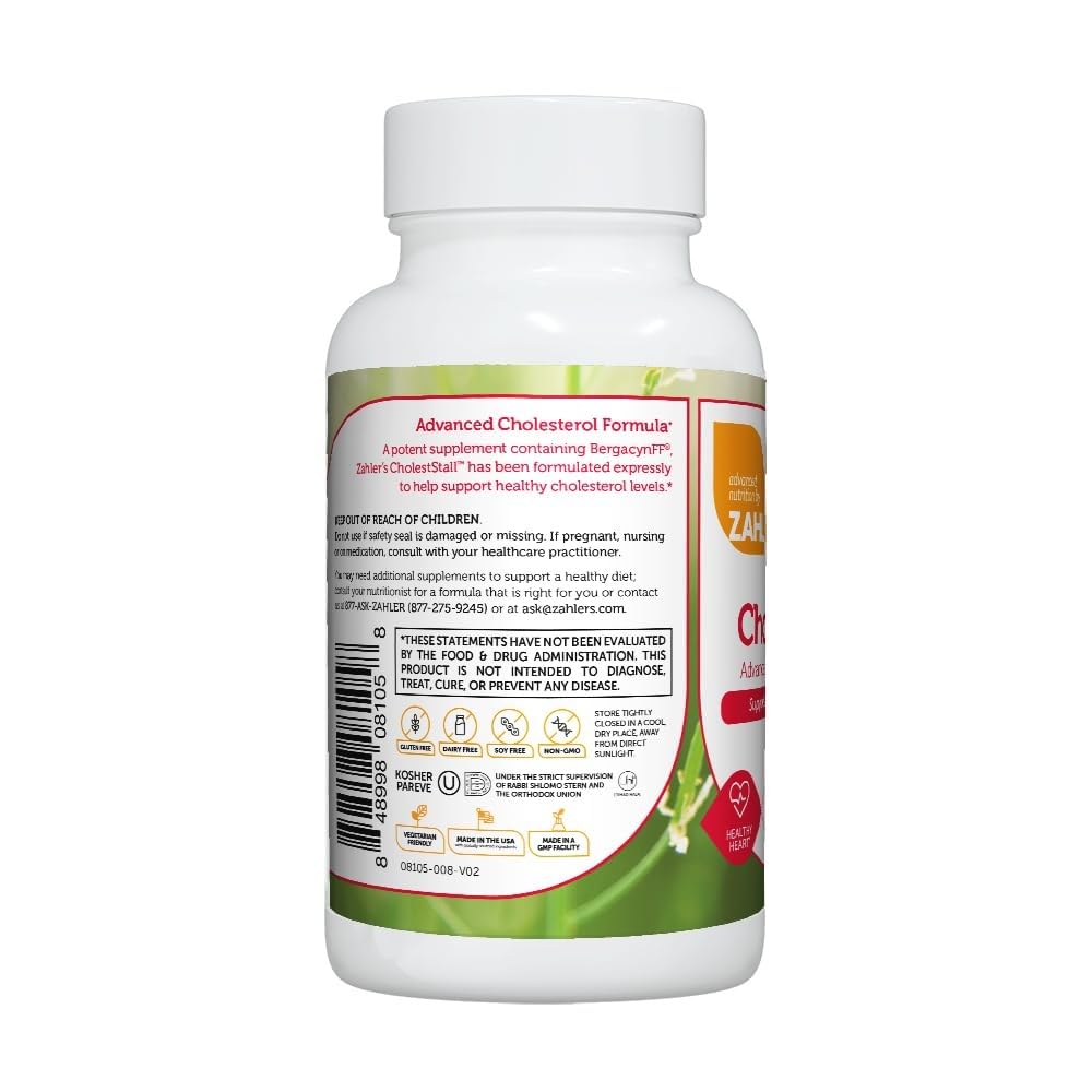 Zahler CholestStall, Cholesterol Support Supplement, Helps Maintain LDL, Certified Kosher, 30 Capsules Zahler uk supplements