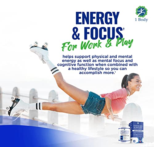 1 Body Thyroid Support Supplement with Iodine - Energy & Focus Support 1 Body uk supplements