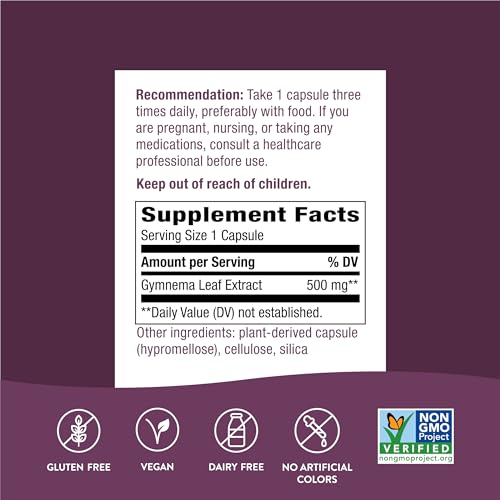 Nature's Way Gymnema Capsules, 500 mg per serving, 60 Count Nature's Way uk supplements