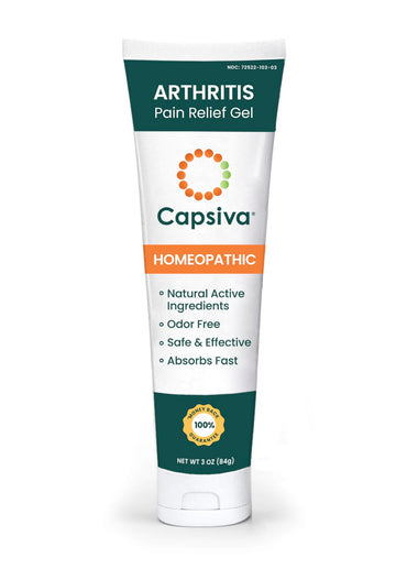 Capsiva Pain Relief Topical 3oz Tube, for Your Hands, Neck, Back, Joints, Non-Greasy, No Burn, Odor Free, Homeopathic Active Ingredients, Contains Capsaicin & Arnica, Absorbs Fast Capsiva uk supplements