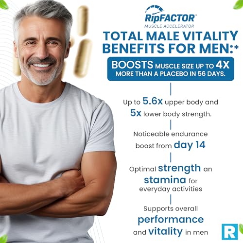 Advanced Muscle Building Supplement for Men with RipFactor, Zinc Picolinate, Vitamin D3 Revival Point uk supplements