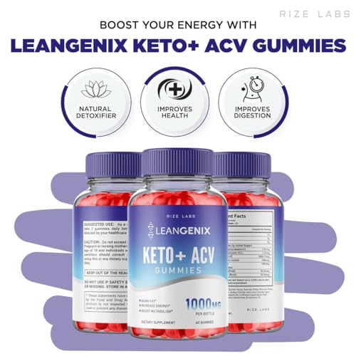 (3 Pack) Leangenix Keto ACV Gummies, Leangenix Keto + ACV for Advanced Weight Loss rize labs uk supplements
