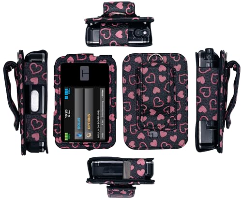 Fitted Designer Leather Case with Screen Protector for Tandem Insulin Pump Tandem SNK uk supplements