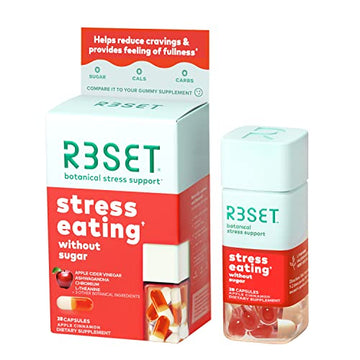 R3SET Stress Eating Daily Supplement Capsules – Apple Cinnamon – 28ct R3SET uk supplements