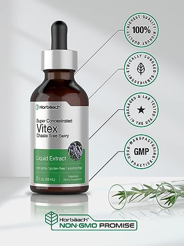 Vitex Berry Chasteberry Extract | 2 fl oz | Super Concentrated | Alcohol Free Chaste Tree Horbäach uk supplements