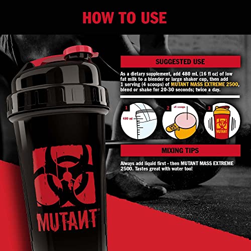 Mutant Mass Extreme Gainer Whey Protein Powder, Build Muscle Size & Strength with High-Density Clean Calories Mutant uk supplements