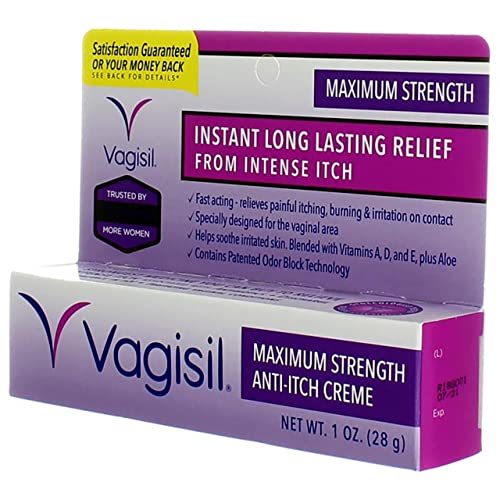 Vagisil Medicated Anti-Itch Creme Maximum Strength - 1oz, Pack of 6 Vagisil uk supplements