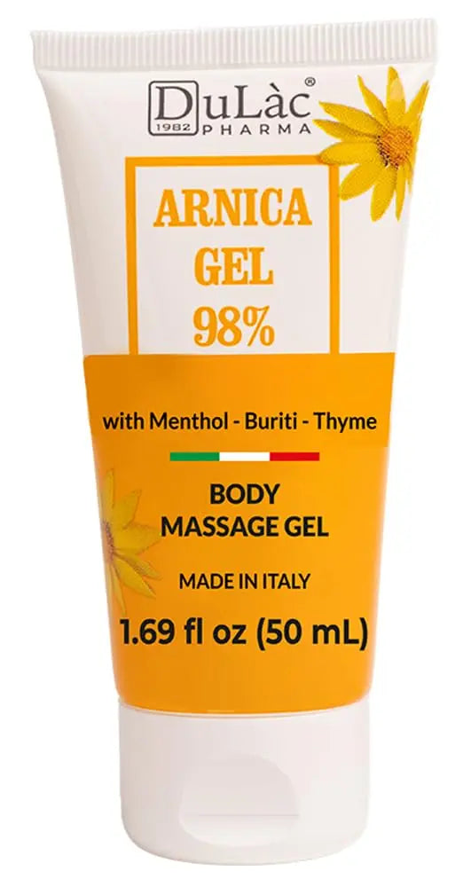 Dulac Arnica Body Massage Gel – Water-Based Cosmetic Massage Gel with Arnica Montana, Fast-Absorbing Lightweight Texture, Non-Greasy Feel, Dermatologically Tested, 1.7 Fl Oz DULÀC FARMACEUTICI 1982 uk supplements