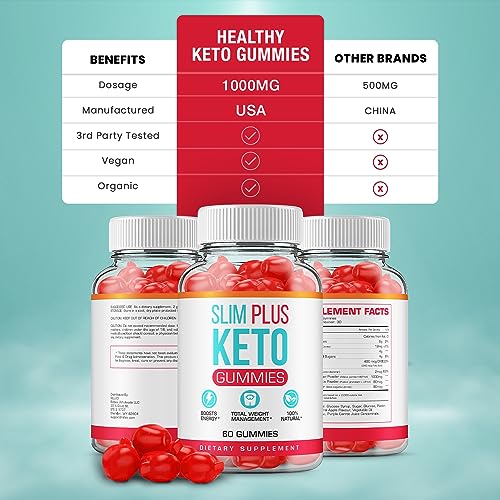 (5 Pack) Slim Plus Keto ACV Gummies - Official - Keto Slim Plus ACV Advanced Weight Loss Rillvo uk supplements