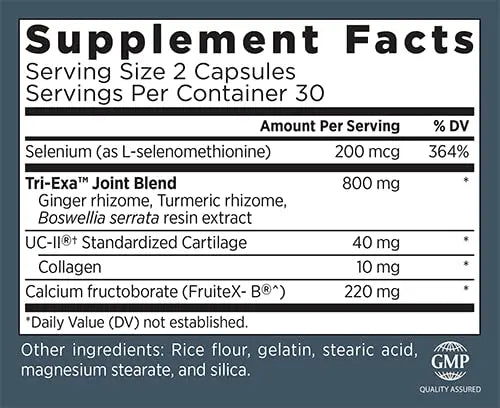 TriFlexarin Joint Support Supplement with FruiteX-B for Joint Comfort and Mobility Primal Labs uk supplements