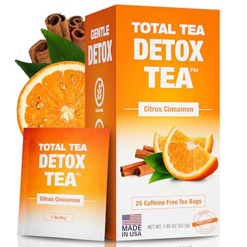Total Tea SIimming Detox Tea Caffeine Free - 25 Day Detox Tea - Herbal Tea Total Tea uk supplements