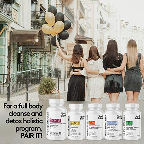 Youth & Tonic Kidney Cleanse Detox for Residual Metabolic Waste & Excess Body Water for Urinary Tract Youth & Tonic uk supplements
